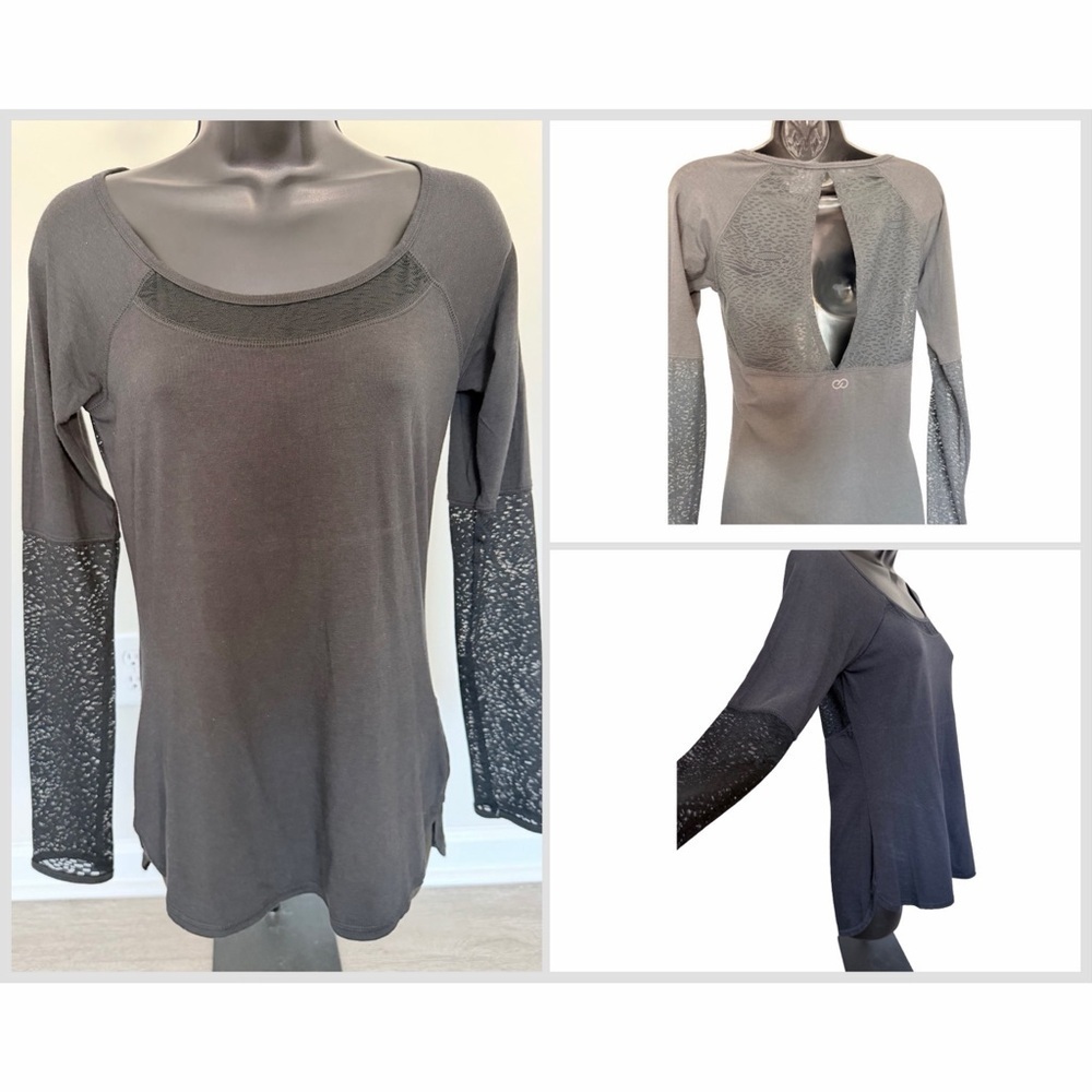 Calia Carrie Underwood Black Long Sleeve Lace Women’s Top - Small - Picture 4 of 6